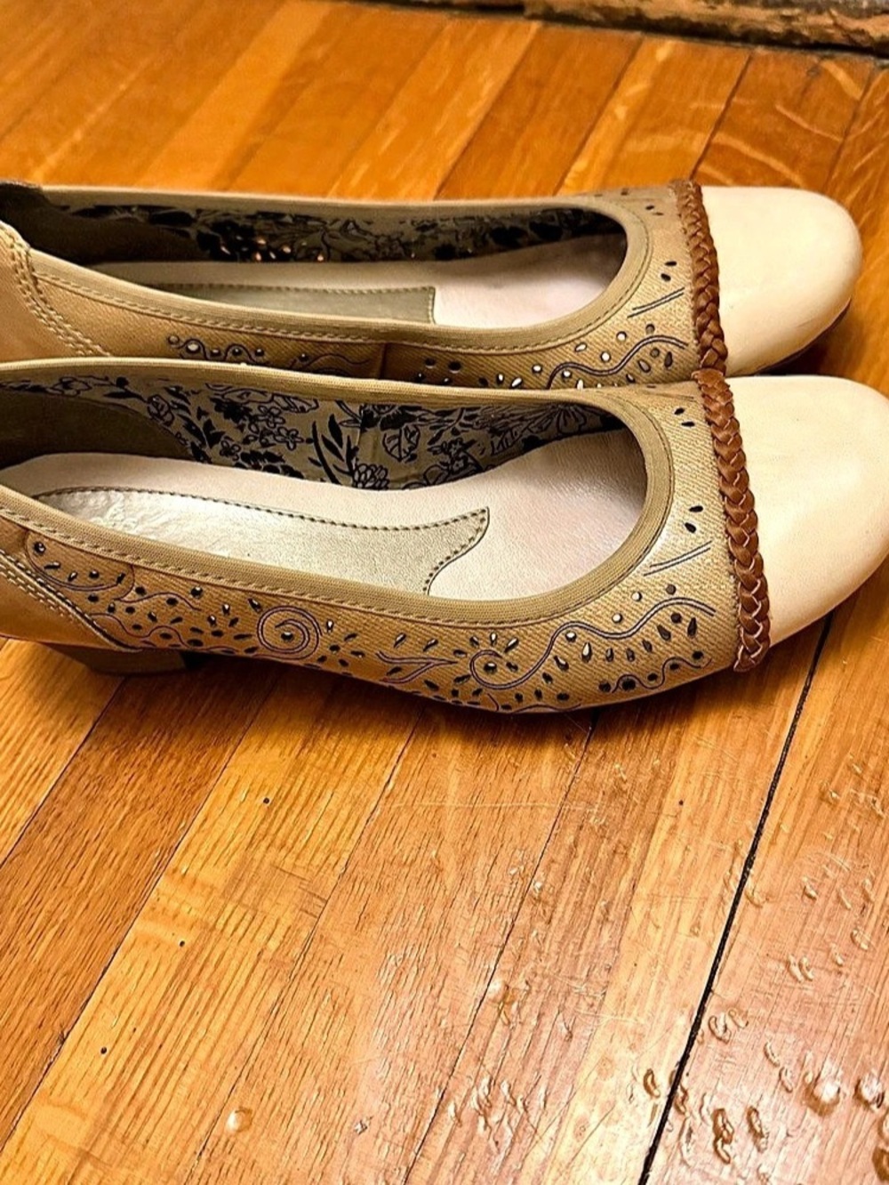 Rieker Floral Peep-Toe Heels EU 38